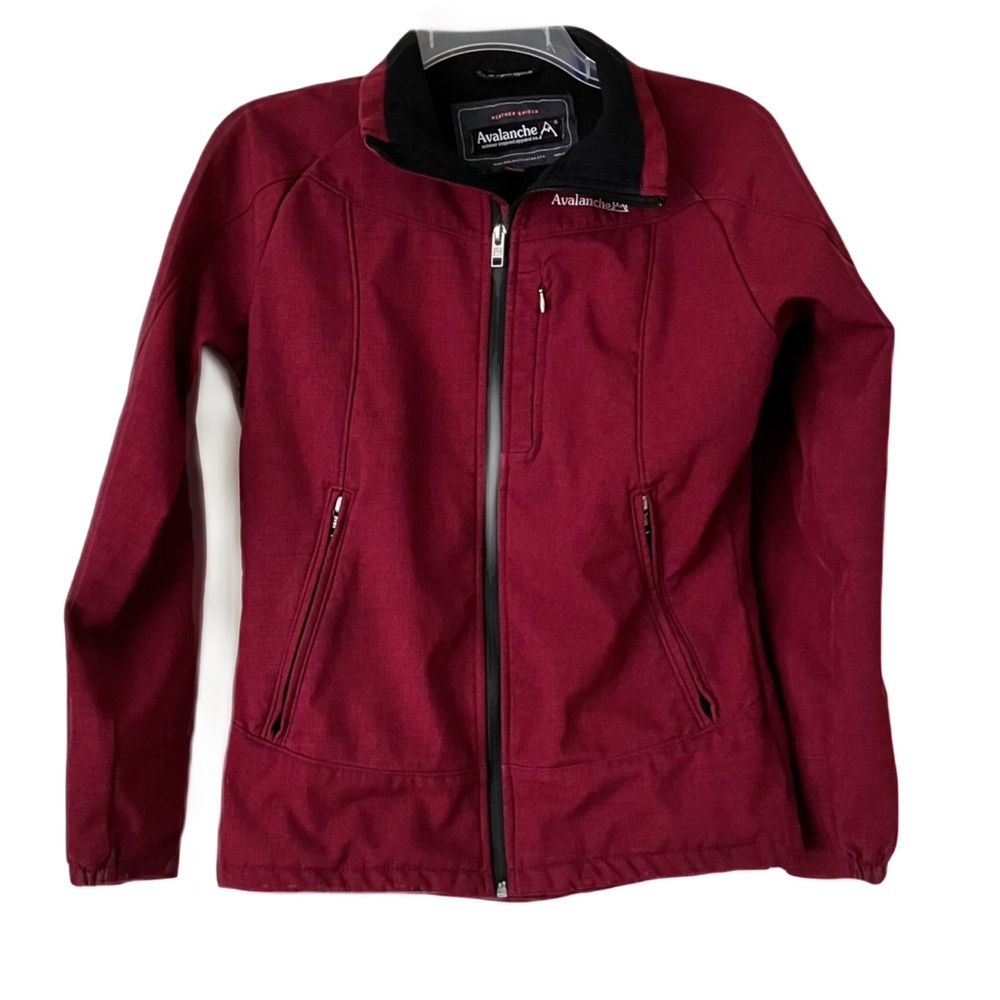 Avalanche Weather Shield Jacket, Sz. S, Burgundy, Lightweight